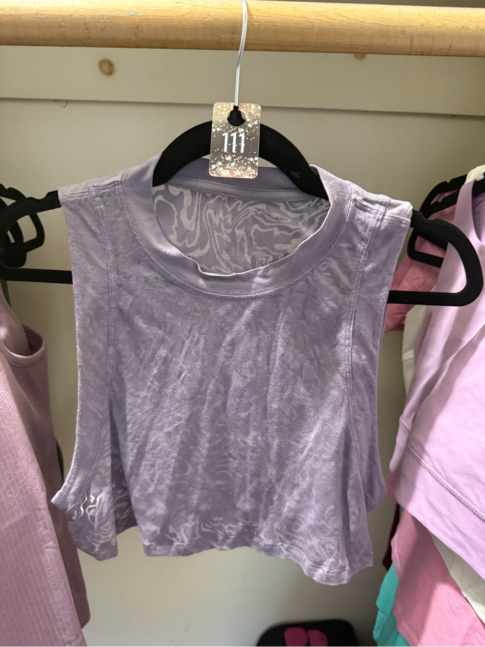 111 lululemon athletica all yours crop tank dusty lavender